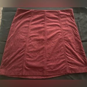 Women’s maroon skirt